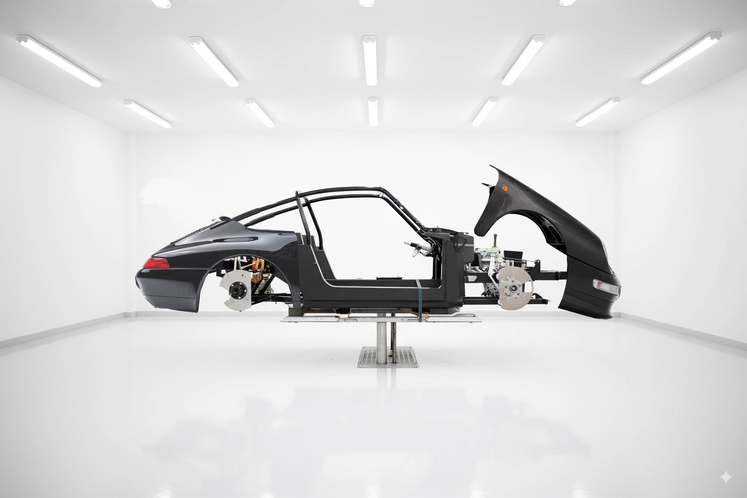 Porsche 993 Carbon Fiber Monocoque Clamshell