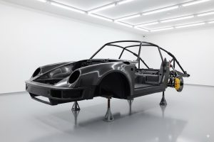 The Schöner carbon fiber monocoque chassis render