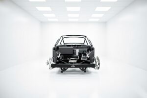 The Schöner carbon fiber monocoque chassis render