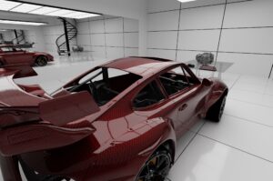 The Porsche 993 GT2 EVO II Body tested on The Schöner's carbon fiber monocoque chassis