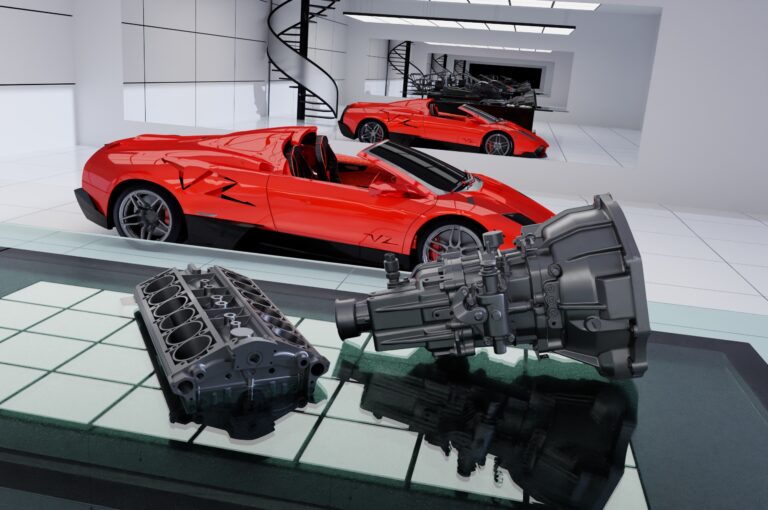 The Schoner is a car based on the Lamborghini Murcielago with re-engineered carbon fiber monocoque chassis.