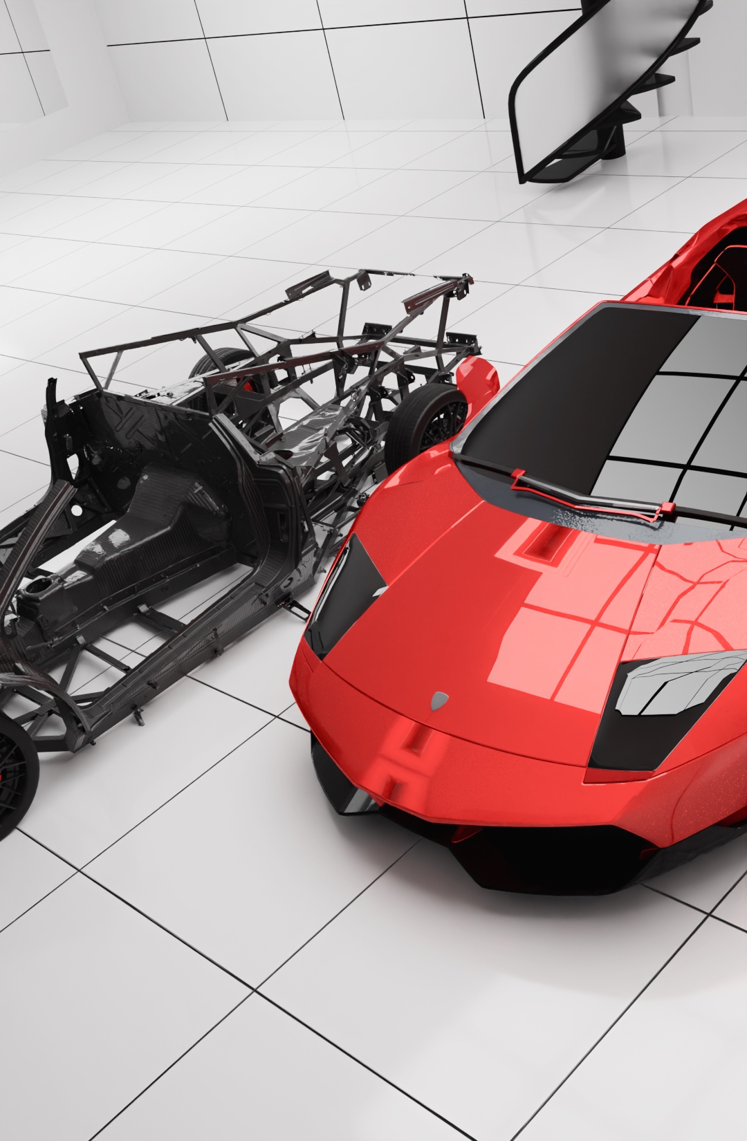 The Schoner is a car based on the Lamborghini Murcielago with re-engineered carbon fiber monocoque chassis.