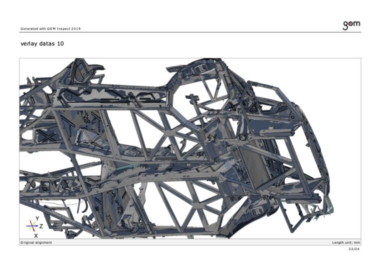 The Schoner chassis inspection, a comparison with the OEM Lamborghini Murcielago
