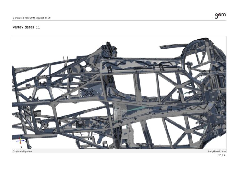 The Schoner chassis inspection, a comparison with the OEM Lamborghini Murcielago