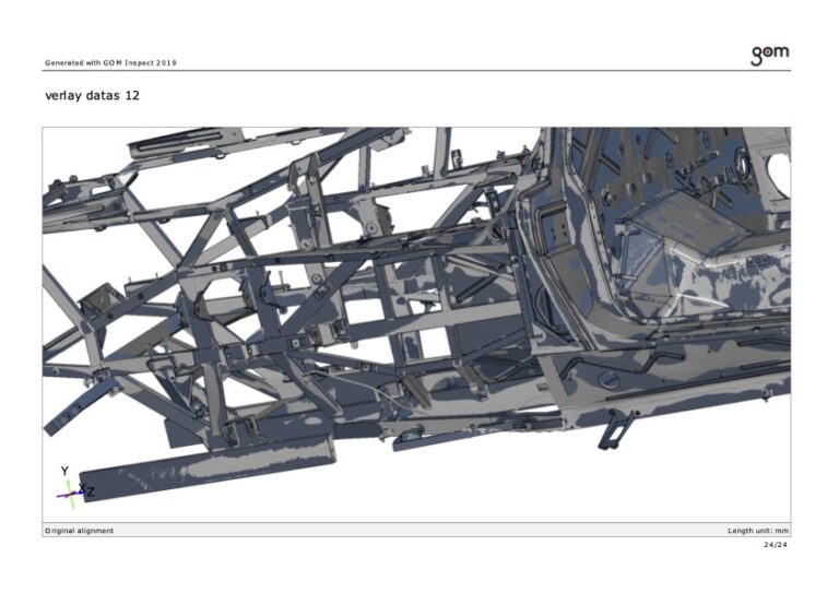 The Schoner chassis inspection, a comparison with the OEM Lamborghini Murcielago